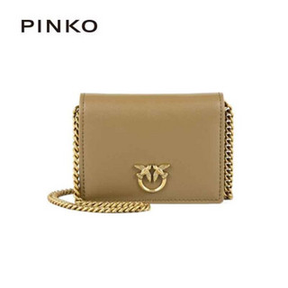 PINKO 2021早秋款  奢侈品 女士mini链条款钱包单肩斜挎飞鸟包燕子包 1P22ETY6XT V67