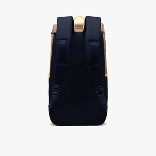 Herschel Thompson 时尚双肩包 休闲运动背包 书包 11041  马鞍棕/海军蓝/亮黄色