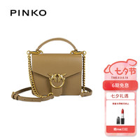 PINKO 2021早秋款  奢侈品 女士复古经典mini方形手提斜挎两用飞鸟包燕子包1P22AKY6XT V67