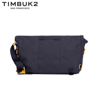 TIMBUK2 天霸 纯色邮差包经典斜挎包帆布信使包潮流单肩包男女 七夕礼物送男友 黄昏蓝/金色 M