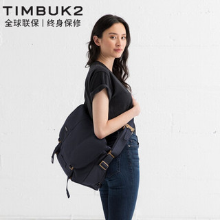 TIMBUK2 天霸 纯色邮差包经典斜挎包帆布信使包潮流单肩包男女 七夕礼物送男友 黄昏蓝/金色 M