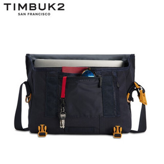 TIMBUK2 天霸 纯色邮差包经典斜挎包帆布信使包潮流单肩包男女 七夕礼物送男友 黄昏蓝/金色 M