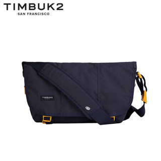 TIMBUK2 天霸 纯色邮差包经典斜挎包帆布信使包潮流单肩包男女 七夕礼物送男友 黄昏蓝/金色 M