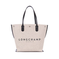 珑骧 LONGCHAMP 21春夏 女士ROSEAU系列棉质帆布购物袋大号 亚麻色 10090 HSG 037
