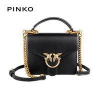 PINKO 21FW秋冬款  奢侈品 女士复古经典mini方形手提斜挎两用飞鸟包燕子包1P22AKY6XT Z99