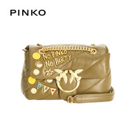 PINKO 品高 21FW秋冬款  奢侈品 女士经典PUFF PART趣味徽标装饰飞鸟包燕子包1P22CYY7GC V67