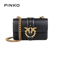 PINKO 21FW秋冬款  奢侈品 女士经典复古mini铆钉锆石镶嵌飞鸟包燕子包1P22AGY6XT Z99