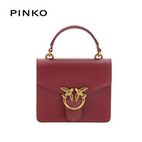 PINKO 21FW秋冬款  奢侈品 女士复古经典mini方形手提斜挎两用飞鸟包燕子包1P22AKY6XT R44