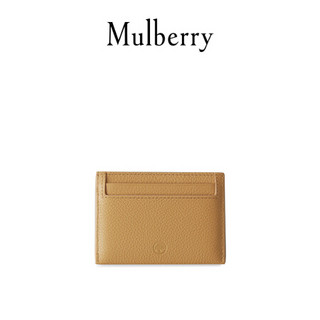 Mulberry/玛珀利2021秋冬新款卡夹四卡槽牛皮卡包RL4644 深金黄色