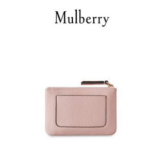 Mulberry/玛珀利2021秋冬新款饰牌小号拉链零钱包RL5682 浅粉红色