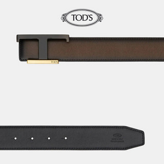 TOD'S官方2021秋冬新款双面牛皮腰带男士皮带潮流配饰3.5cm 蓝/黑 105cm