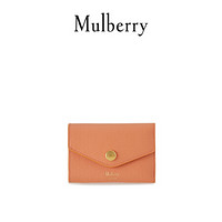 Mulberry/玛珀利2021秋冬新款折叠式多卡槽钱包RL6447 杏橘色