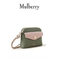 Mulberry/玛珀利2021秋冬新款四合扣小袋钱包拼色手拿包RL6893 剑桥绿和浅粉红色