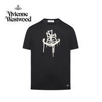 薇薇安·威斯特伍德 Vivienne Westwood 21秋冬奢侈品中性T恤37010006-J001M-GO黑色175/96A