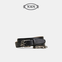 TOD'S官方2021秋冬新品男士腰带男细皮带潮流装饰2.5cm 黑色 90cm