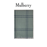 Mulberry/玛珀利2021秋冬新款正反两用三色格子围巾VS4436 剑桥绿
