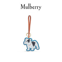 Mulberry/玛珀利2021秋冬新款个性皮革钥匙环RK5808 斗牛犬钥匙环(蓝灰色和象牙色)