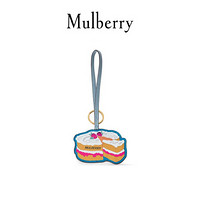 Mulberry/玛珀利2021秋冬新款个性皮革钥匙环RK5808 海绵蛋糕钥匙环(金属蓝色和杏橘色)