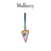 Mulberry 玛珀利 2021秋冬新款个性皮革钥匙环RK5808 炸鱼薯条钥匙环(Mulberry 粉红色和黄色)