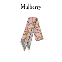 Mulberry/玛珀利2021秋冬新款动感链条锁扣包袋围巾VS4592 浅粉红色