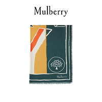 Mulberry/玛珀利2021秋冬新款文字设计印花长方形围巾VS4597 Mulberry 经典绿