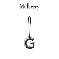 Mulberry/玛珀利双色皮革字母钥匙环包袋挂件 字母G