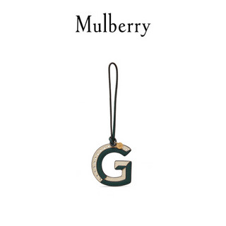 Mulberry/玛珀利双色皮革字母钥匙环包袋挂件 字母K