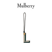 Mulberry/玛珀利双色皮革字母钥匙环包袋挂件 字母L