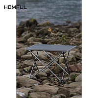 HOMFUL 皓风 户外铝合金折叠桌超轻便携式野外露营车载小桌子 X02001