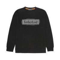 Timberland 添柏岚 时尚印LOGO 男款耐磨舒适内短绒长袖卫衣