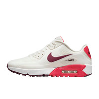 NIKE 耐克 Air Max 90 G 男子高尔夫鞋 CU9978-105 杏色/红色/酒红色 44.5