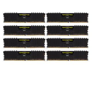 USCORSAIR 美商海盗船 复仇者LPX系列 DDR4 3600MHz 台式机内存 马甲条 黑色 16GB CMK16GX4M2B3600C15