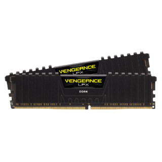 USCORSAIR 美商海盗船 复仇者LPX系列 DDR4 4000MHz 台式机内存 马甲条 黑色 32GB 16GBx2 CMK32GX4M2Z4000C18