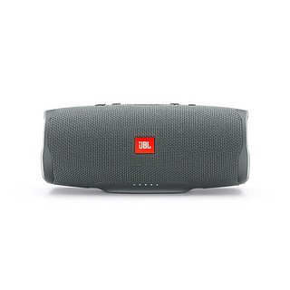 JBL Charge4 音乐冲击波4 蓝牙小音箱 便携迷你音响 低音炮 防水设计 支持多台串联 灰色