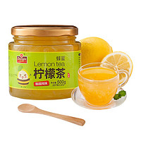 众德 蜂蜜柠檬茶500g 韩国风味水果茶柠檬果酱冷热冲泡茶饮品罐装