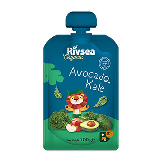 Rivsea 禾泱泱 果泥 欧洲原装进口水果泥牛油果香蕉苹果西梅蓝莓5种口味有果泥礼盒可选宝宝辅食