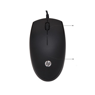 HP 惠普 15.6英寸单肩电脑包 V0M87PA#AB2 黑色+鼠标 有线包鼠套装