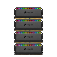 USCORSAIR 美商海盗船 统治者系列 DDR4 3000MHz RGB 台式机内存 灯条 黑色 64GB 16GBx4