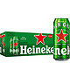 Heineken 喜力 啤酒 500ml*18听 整箱装 （常规版/欧洲杯定制版）交替发货