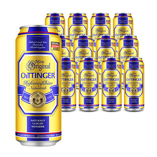 OETTINGER 奥丁格 自然浑浊型 小麦啤酒 500ml*12听