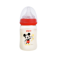 Pigeon 贝亲 经典自然实感系列 PPSU彩绘奶瓶 日版 160ml 米奇图案 SS 0月+