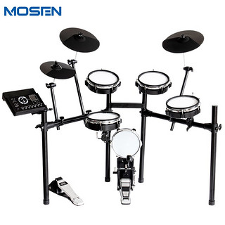 莫森（mosen）电子鼓MS-180K 5鼓3镲升级演奏款电子鼓电鼓便携儿童练习演出爵士鼓通用架子鼓+配件大礼包