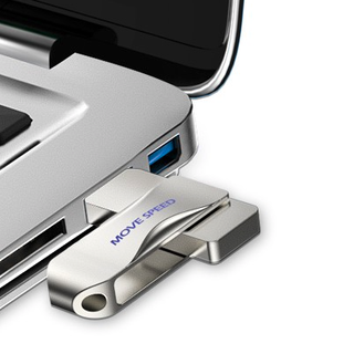 MOVE SPEED 移速 灵速Pro系列 YSULSP USB 3.0 U盘 银色 128GB USB