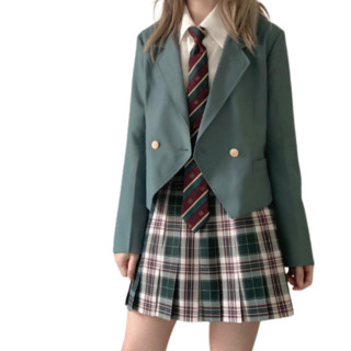 春日制服部 极地苔原 JK制服 女士格裙 42cm S