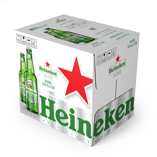 Heineken 喜力 星银 啤酒 500ml*12瓶