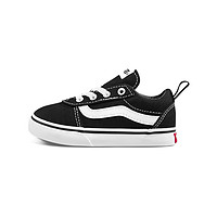 VANS 范斯 Ward Slip-On 儿童帆布鞋 VN0A3QU1187 黑色 4.0码