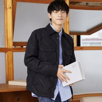 JACK&JONES; 杰克琼斯 221412076 男士翻领羽绒服