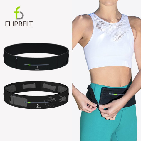 Flipbelt 飞比特Flipbelt跑步运动腰包女腰带旅行装备健身隐形男跑步手机包侧开式腰带经典黑M