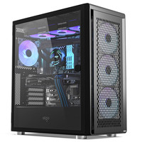aigo 爱国者 破晓X3 E-ATX机箱 半侧透 黑色