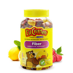L'il Critters 丽贵 儿童营养果蔬膳食纤维软糖 90粒装 美国进口 2岁及以上